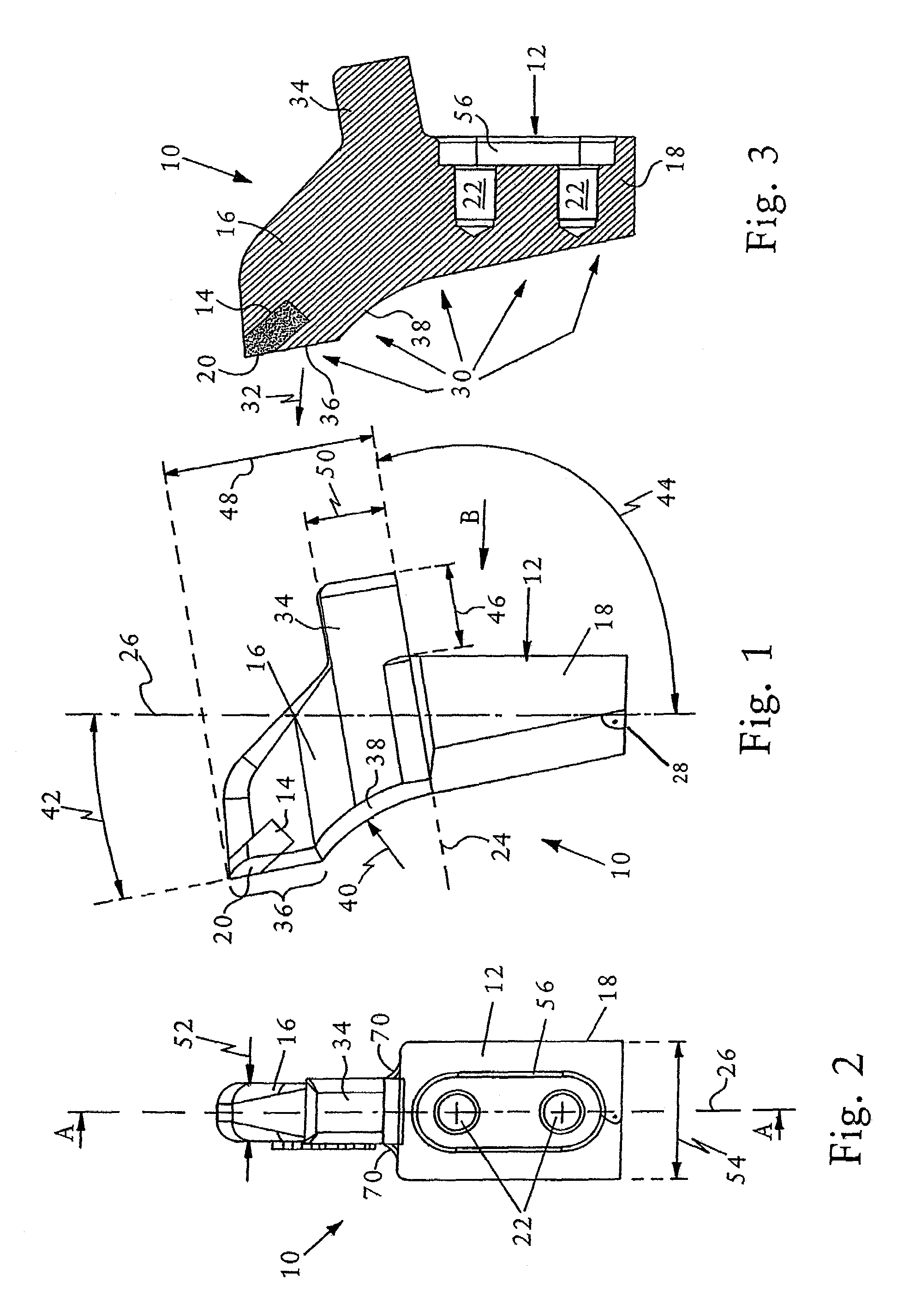 Milling tooth and milling tooth holder for a comminution machine