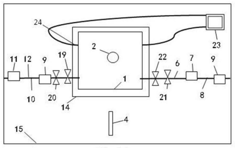 A test device for in situ research on dynamic adsorption reaction of heavy metals in water