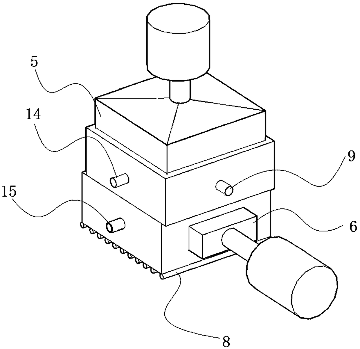 Direct shear test system for seasonally frozen ground and test method thereof