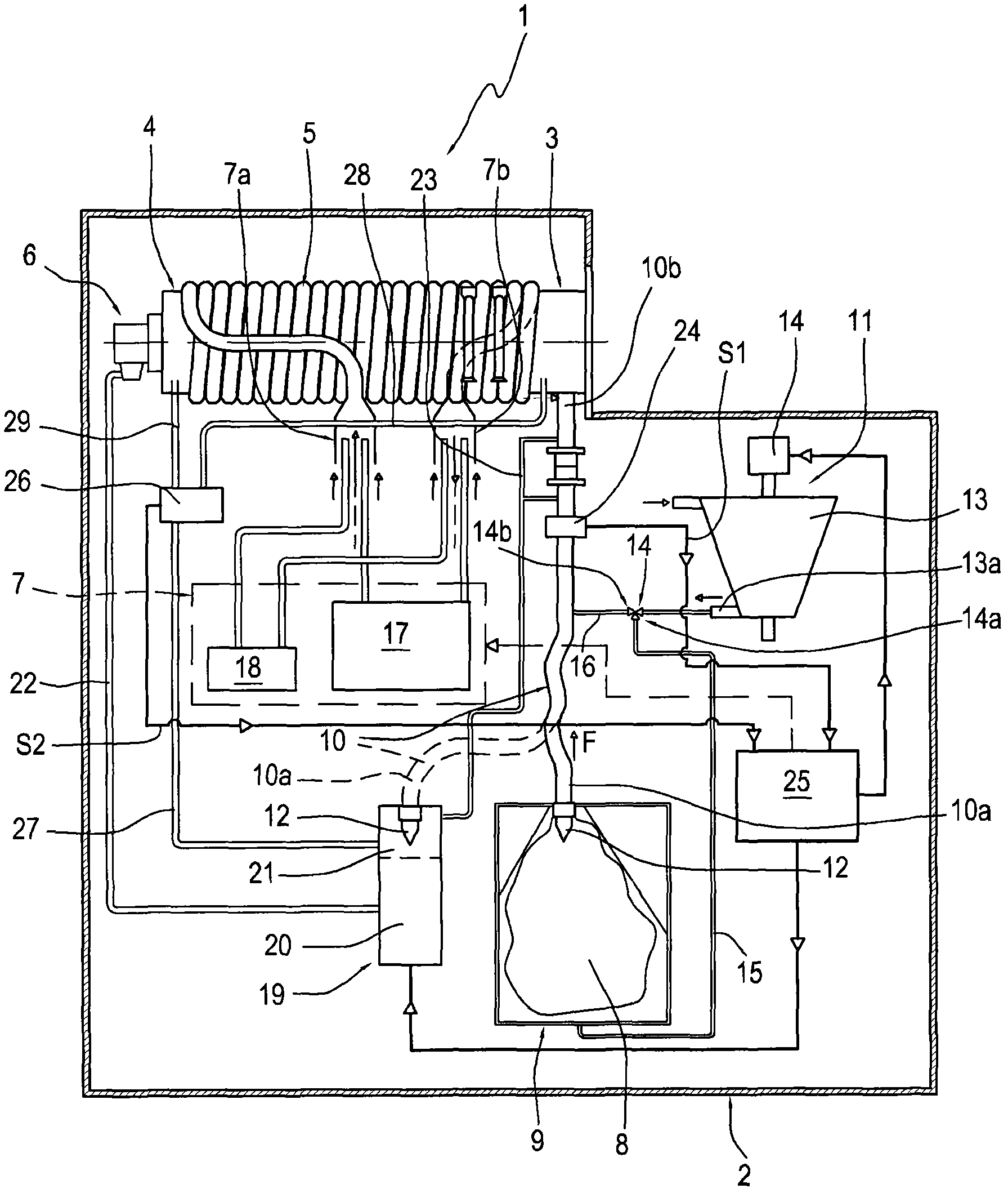 Machine for making and dispensing liquid, semi-liquid and/or semi-solid food products