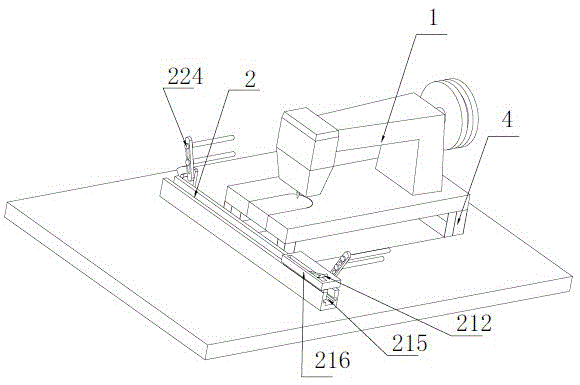 Device for sewing creases of elastic trouser waists and elastic trouser waist sewing method