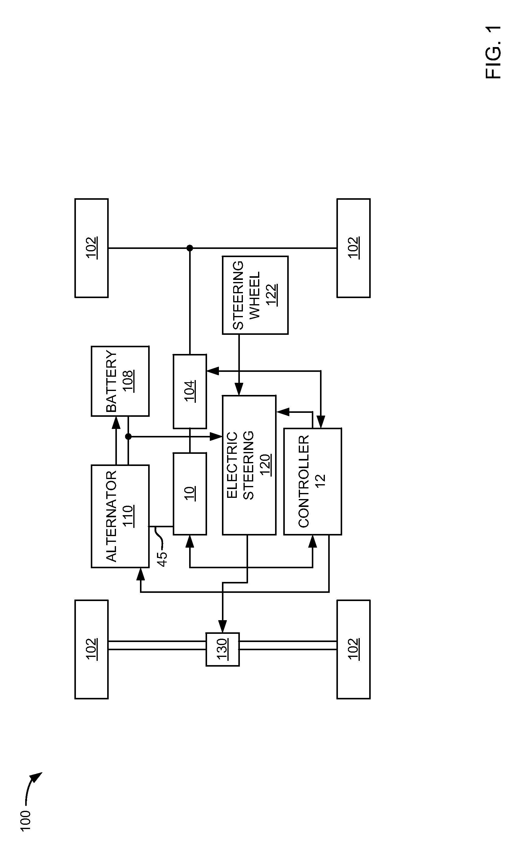 Method for supplying power to an electrically assisted steering system