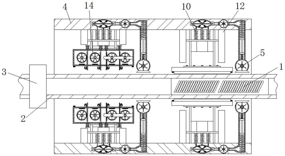 Effectively-fixed threaded pipe heating production device
