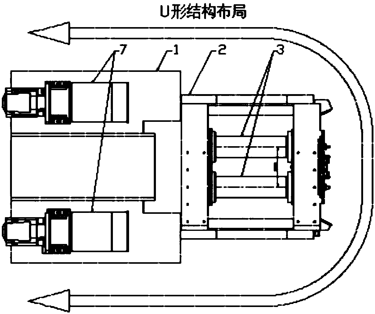 U-shaped short wheelbase high-speed and high-efficiency multi-wire cutting method