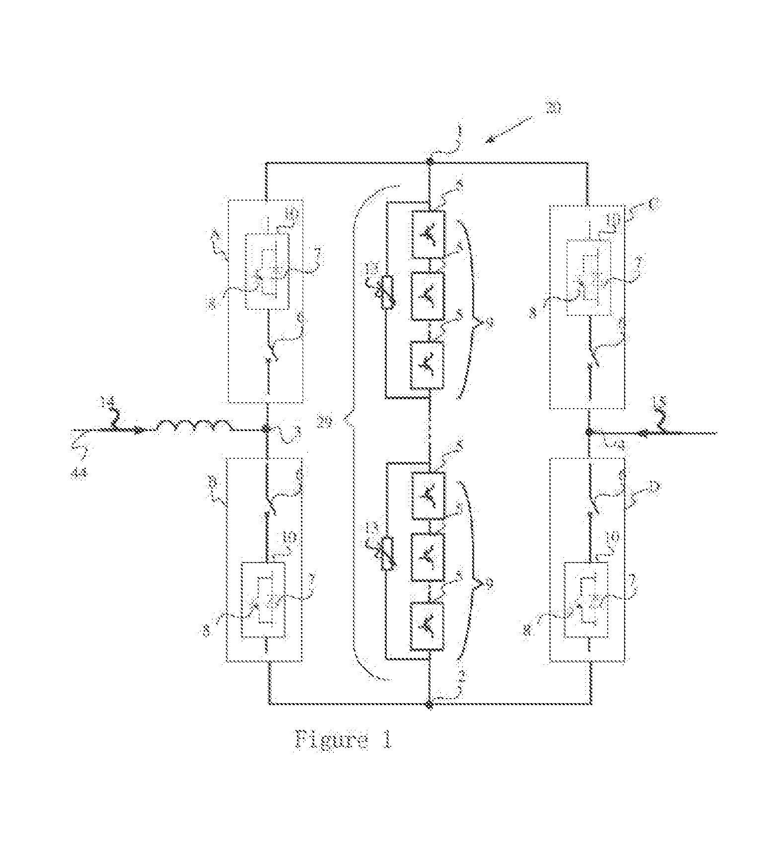 Apparatus for limiting current of line or breaking current, and control method thereof