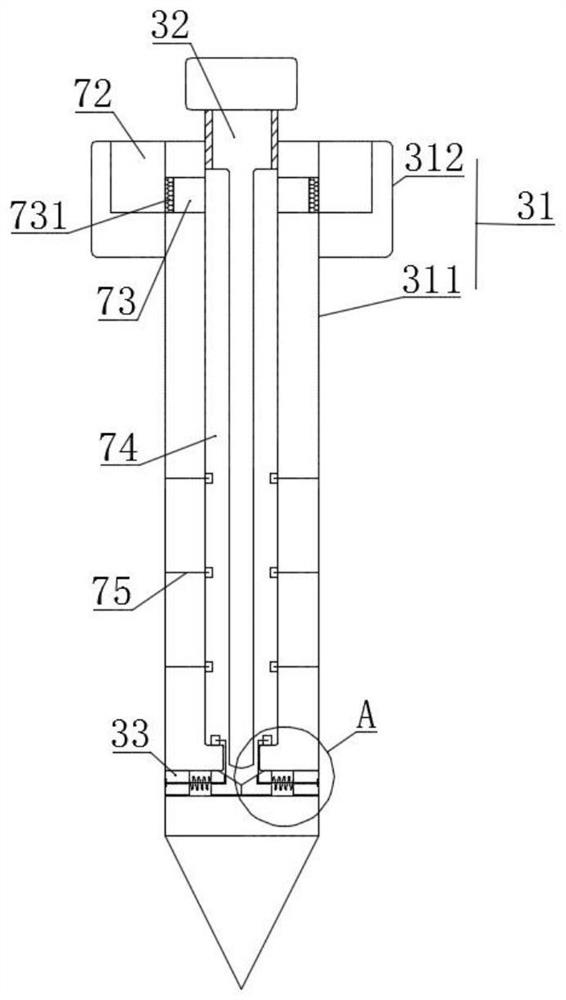 Road slope anchoring and reinforcing device