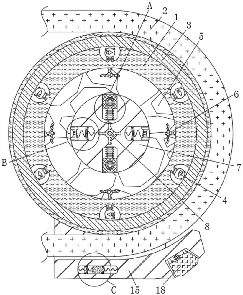 Automatic control anti-accumulation transportation device for energy-saving material production