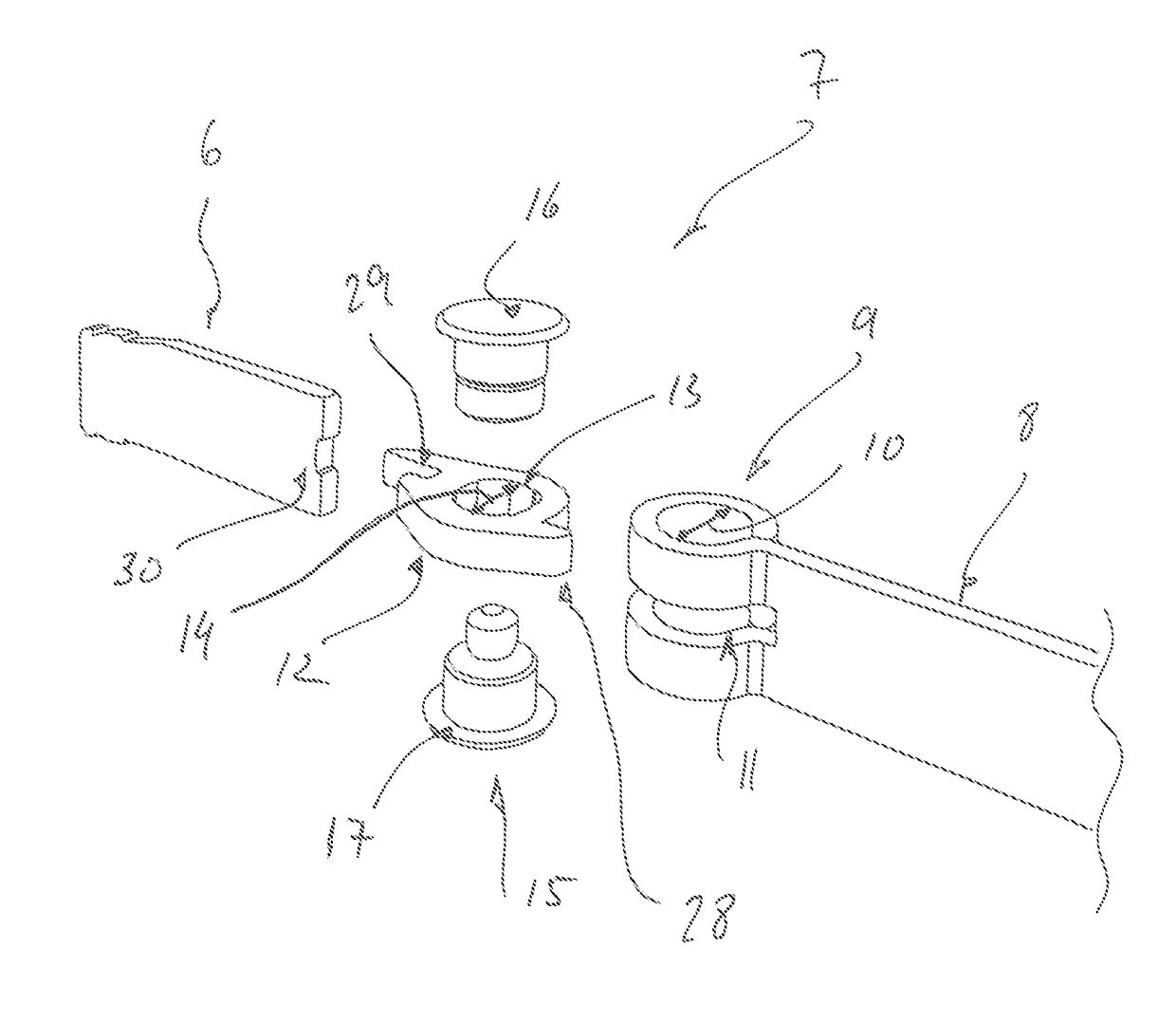 Screwless hinge for a pair of eyeglasses