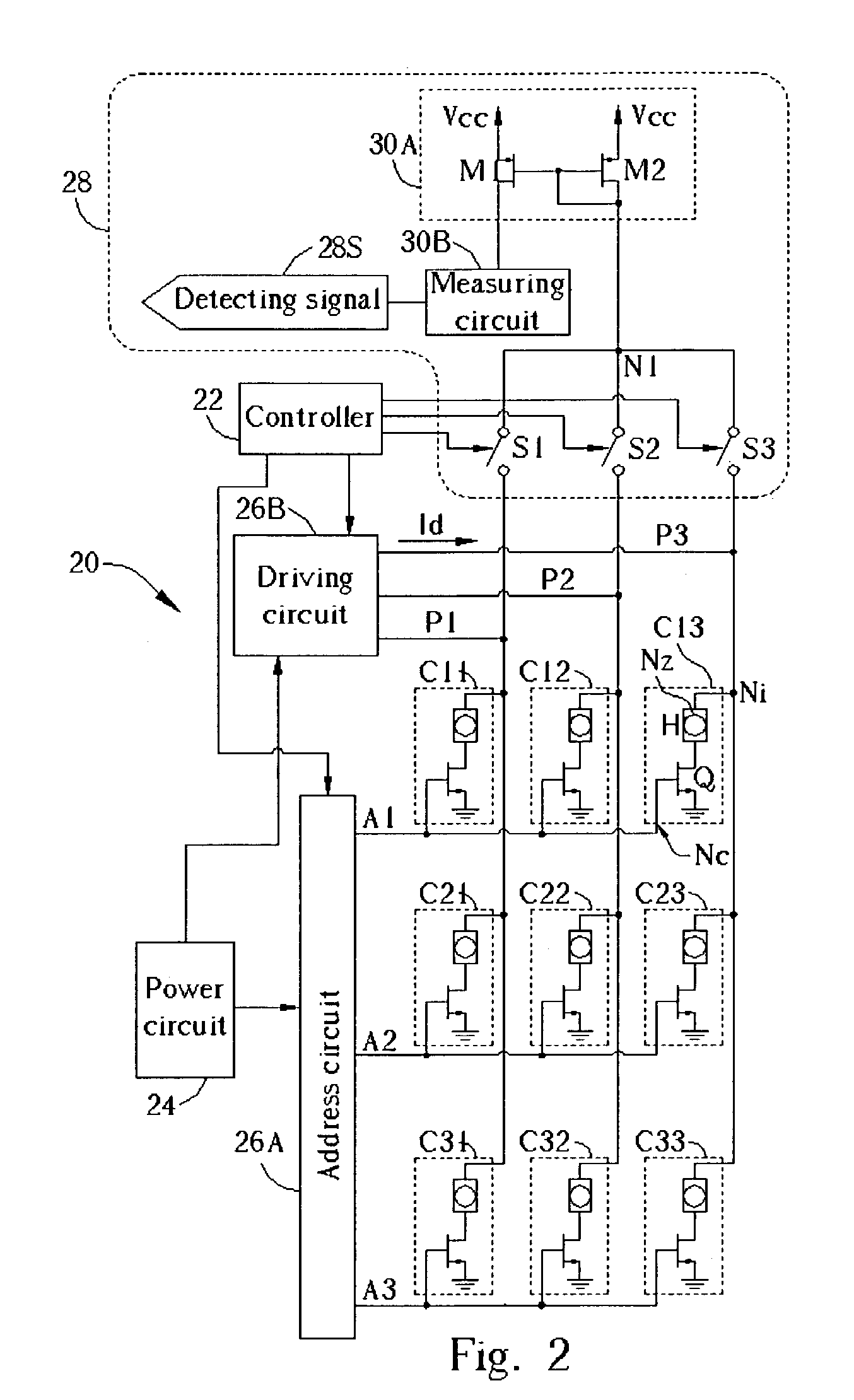 Method and related apparatus for performing short and open circuit testing of ink jet printer head