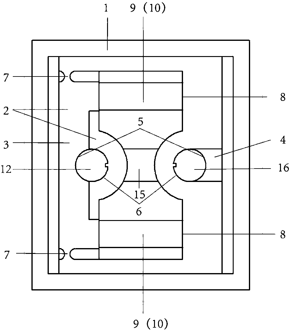U-shaped step piezoelectric actuator and method based on double-clamp plate power-off locking mechanism