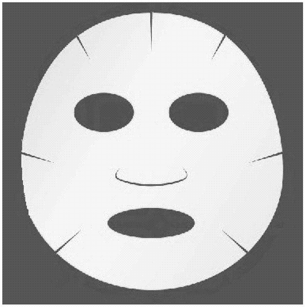 Bacterial cellulose facial mask with gradient structure and preparation method of facial mask