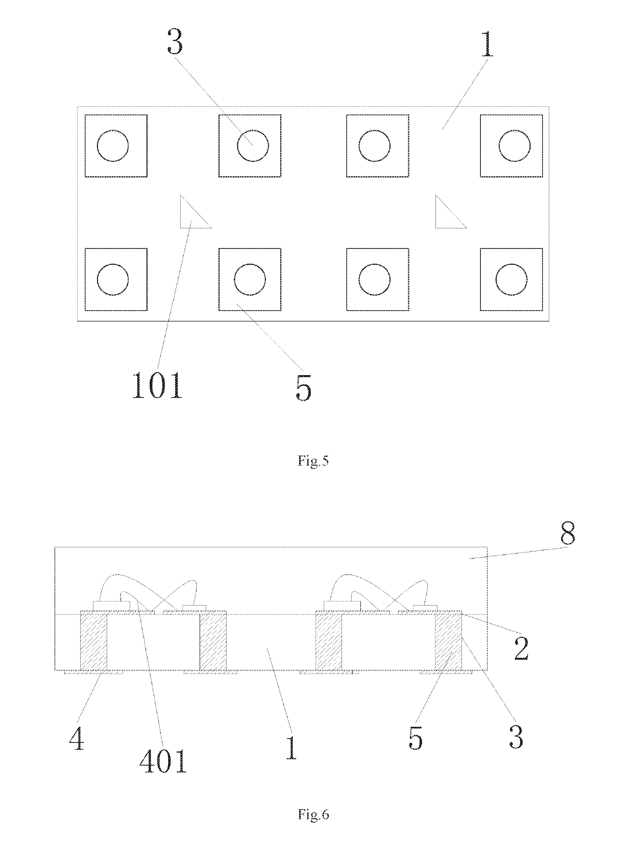 Surface-Mounted RGB-LED Packaging Module and Preparing Method Thereof