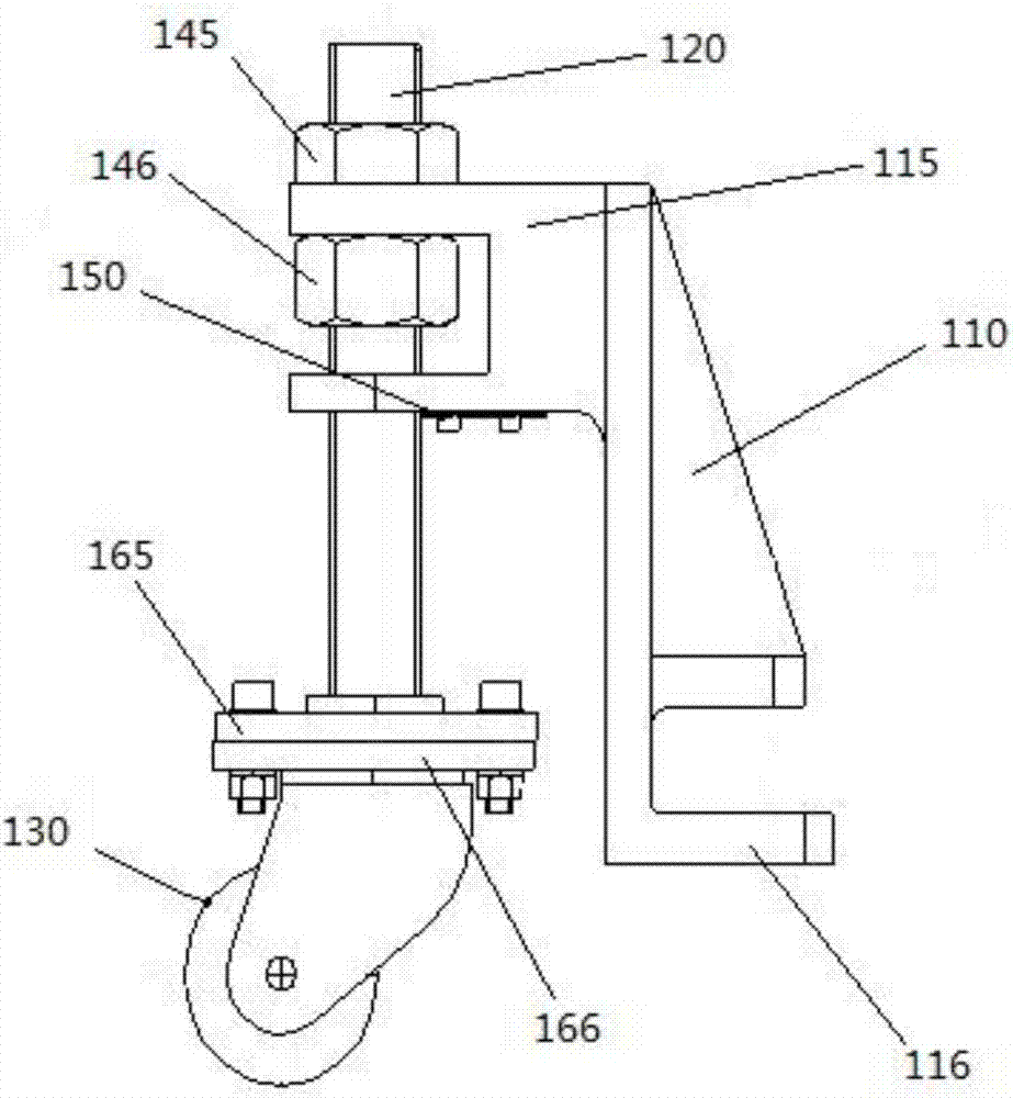 Caster device and rotary table comprising caster devices
