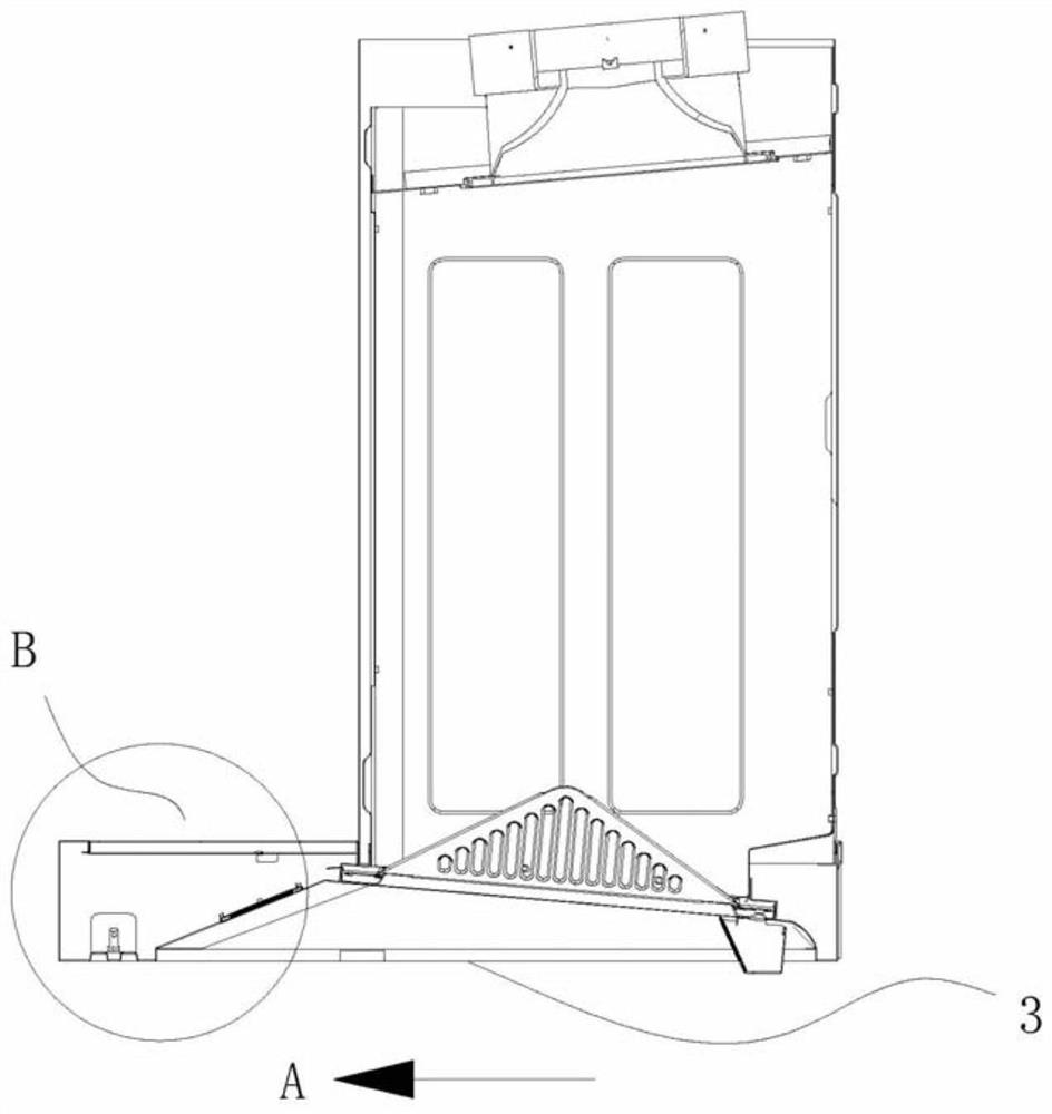 An air curtain range hood