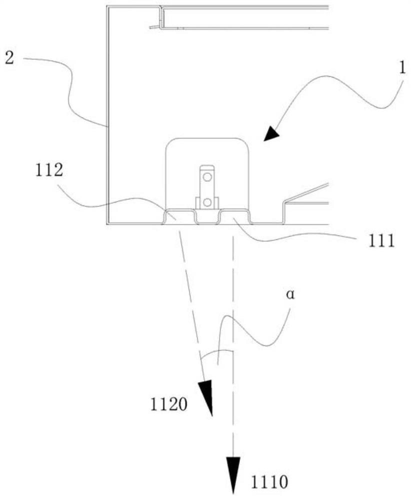 An air curtain range hood