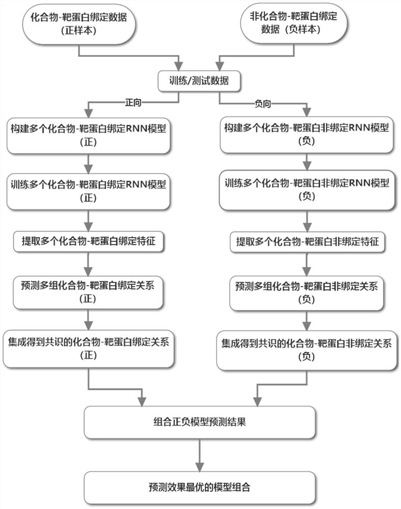 Compound target protein binding prediction method based on multi-deep learning model consensus