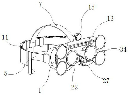 An observation goggle with multiple eye protection structures for laser welding detection