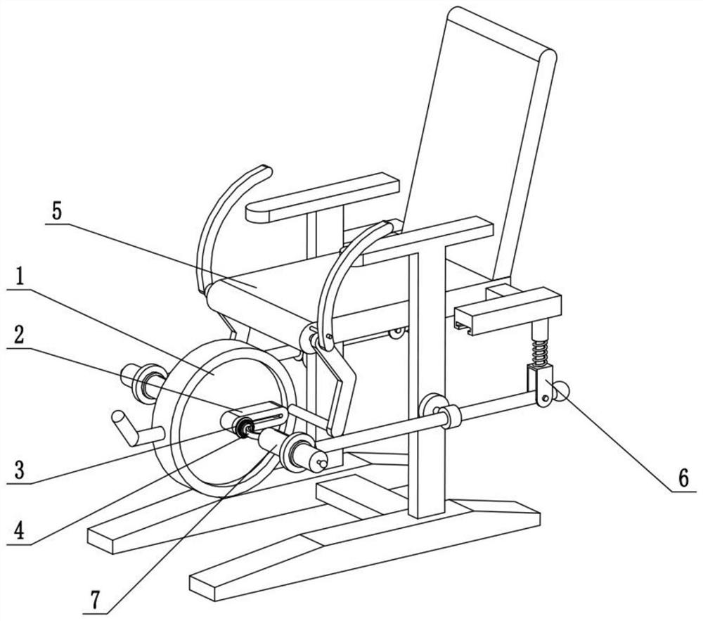 Knee joint rehabilitation training chair