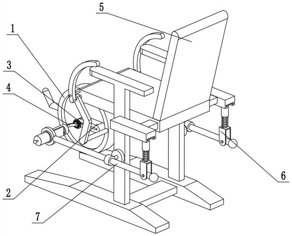 Knee joint rehabilitation training chair