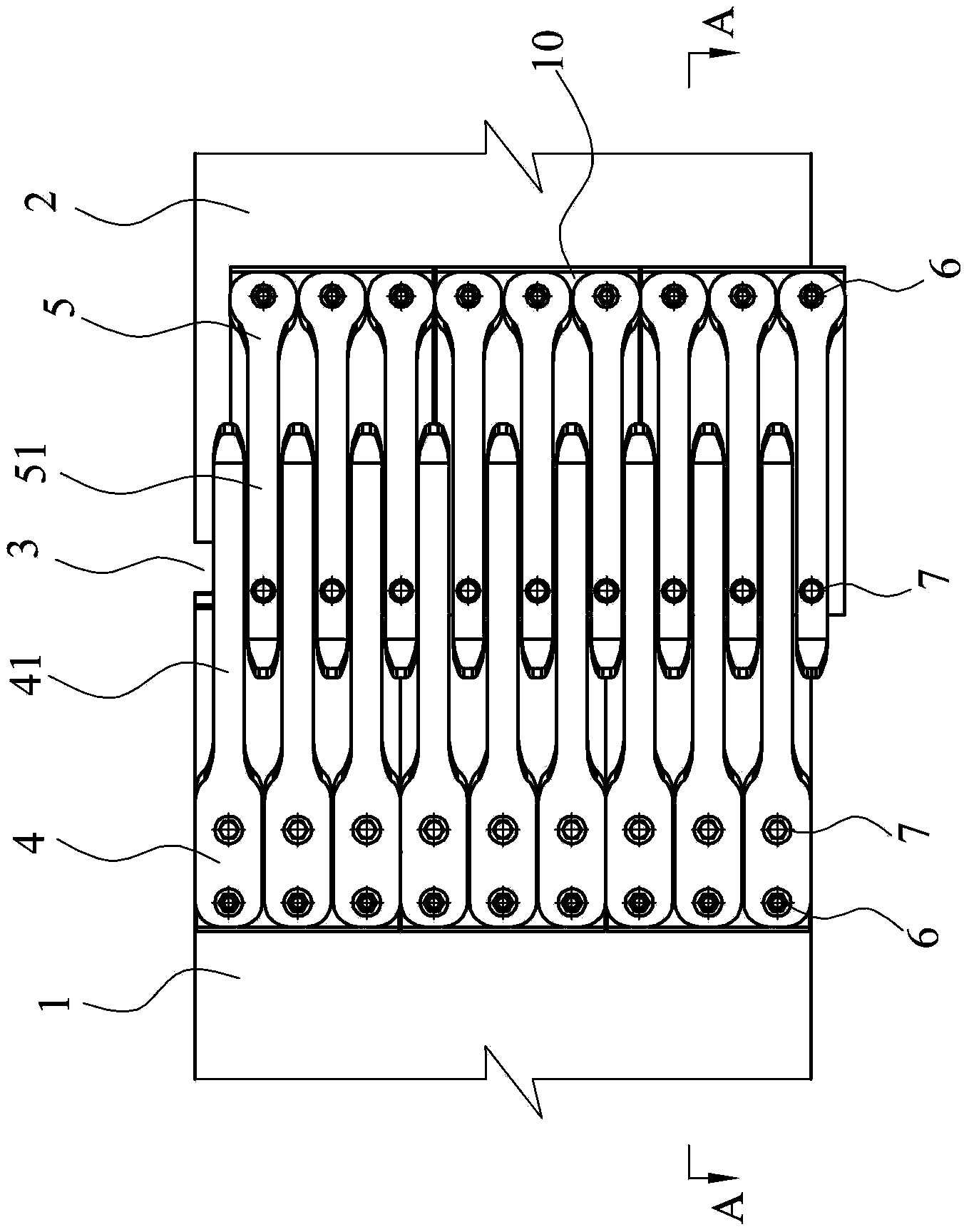 Anti-earthquake-displacement bridge expansion joint device