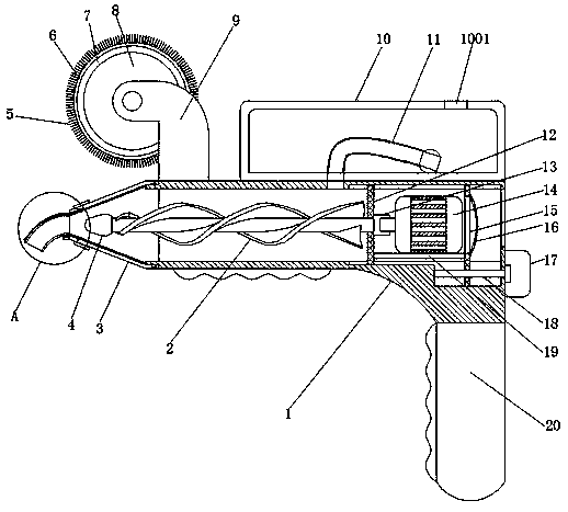 Speed-controlling spraying device for sealant for construction engineering