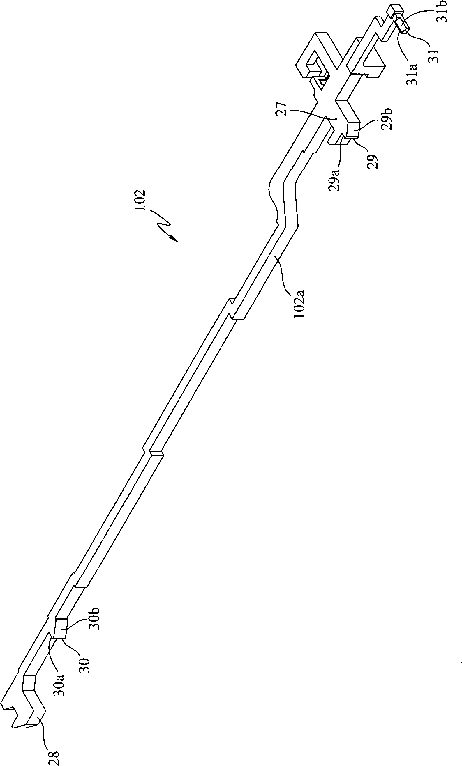 Electronic device with locking battery module structure