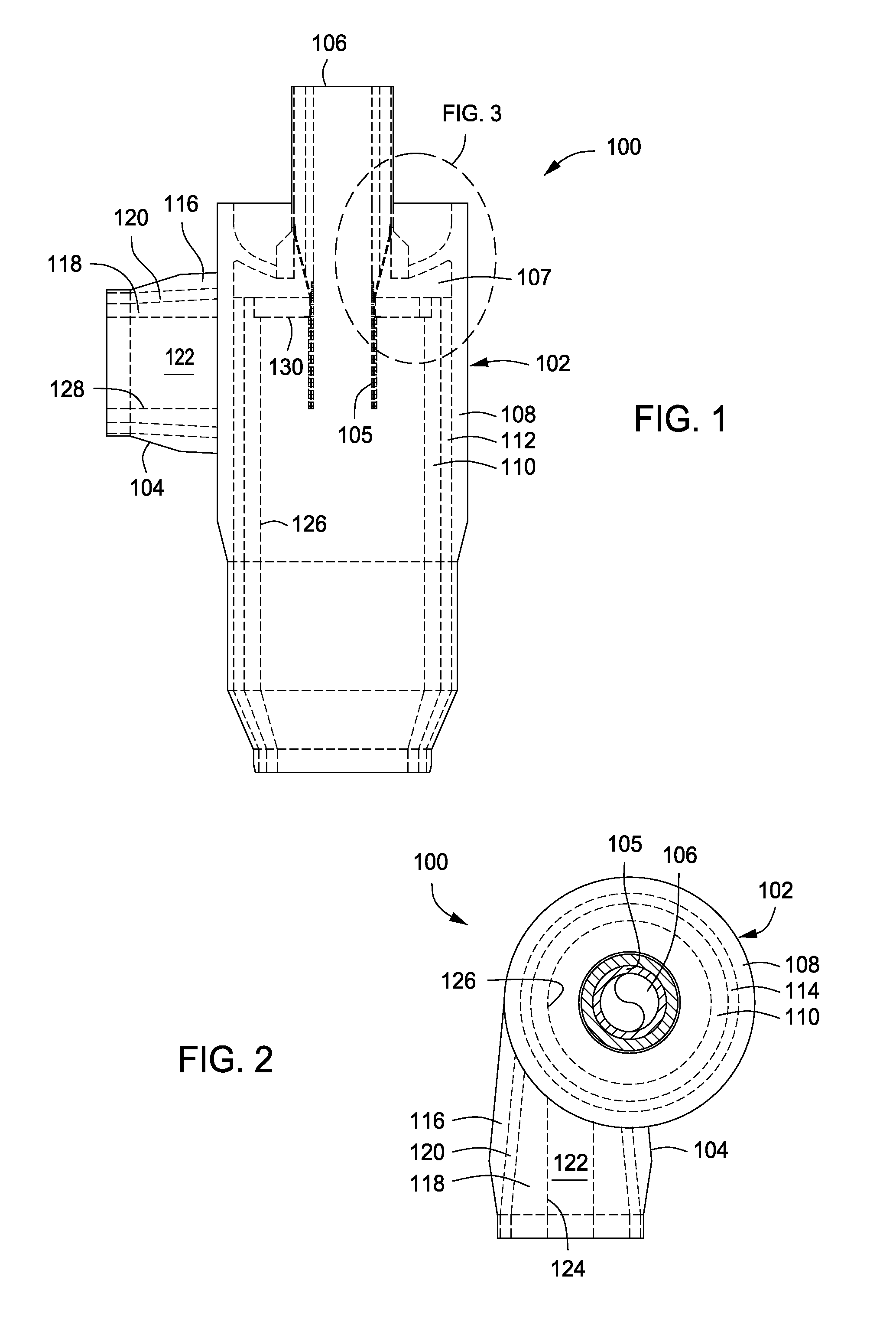 System for reducing head space in a pressure cyclone