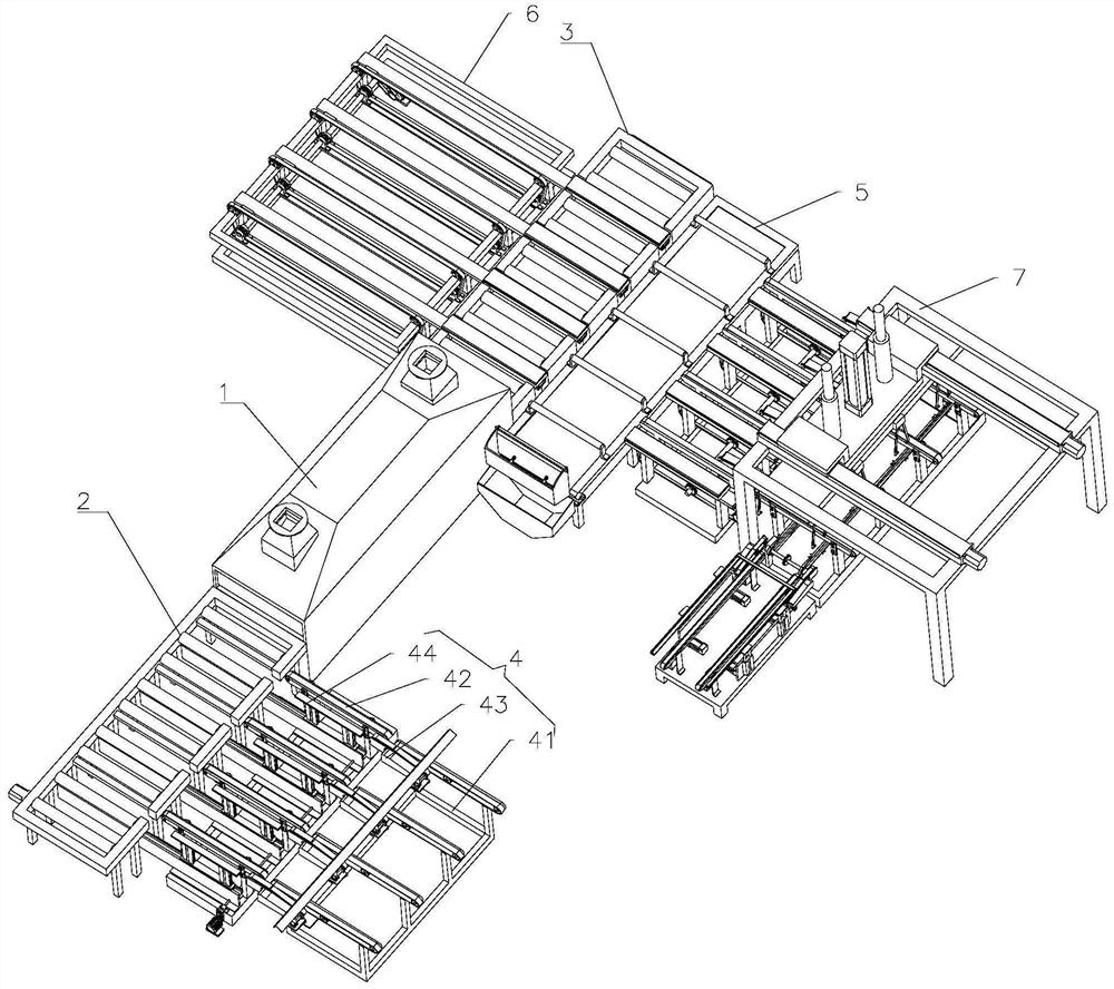 Sand blasting system for aluminum profile sand blasting