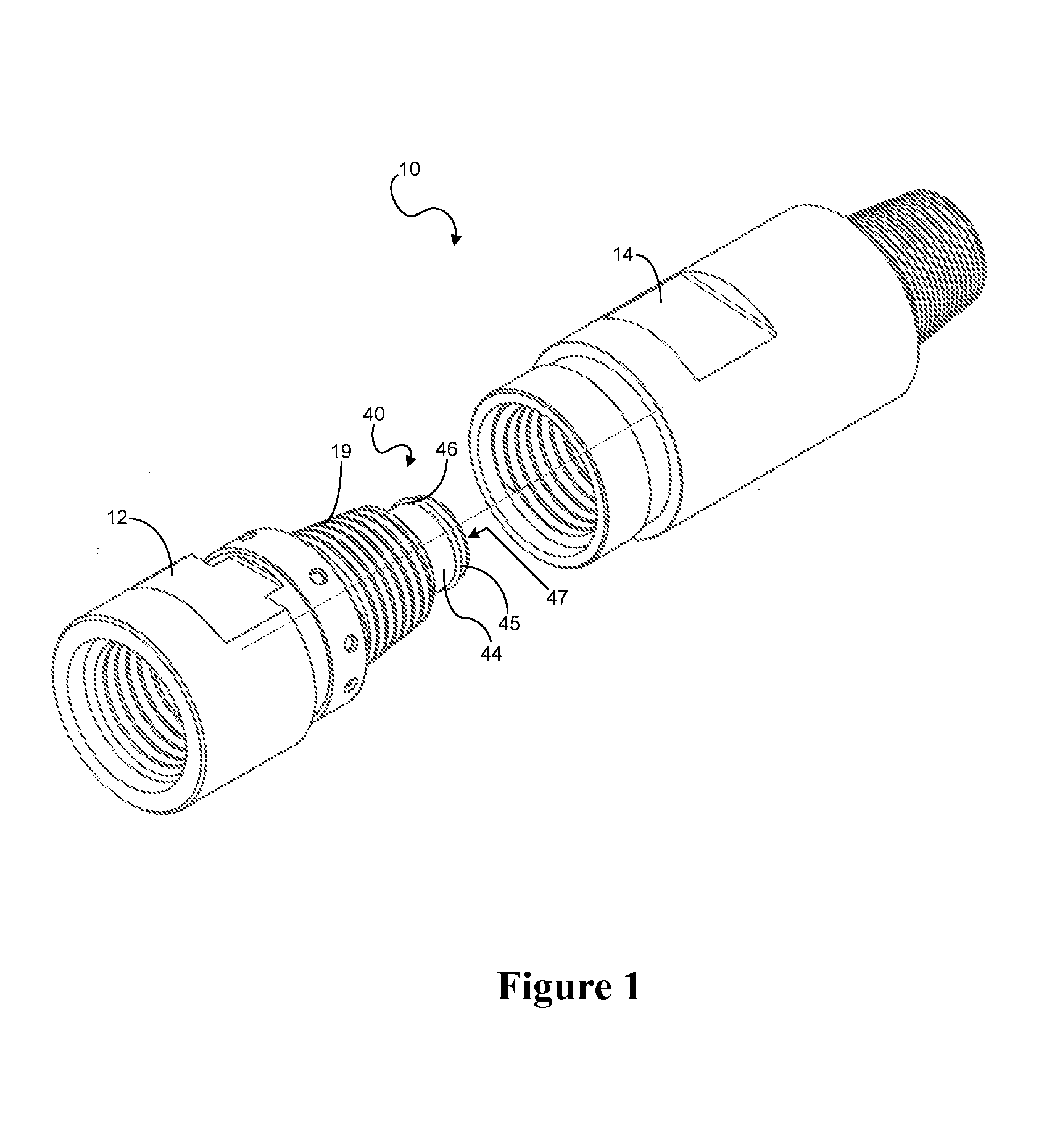 Retaining arrangement, sub adaptor and/or drill spindle