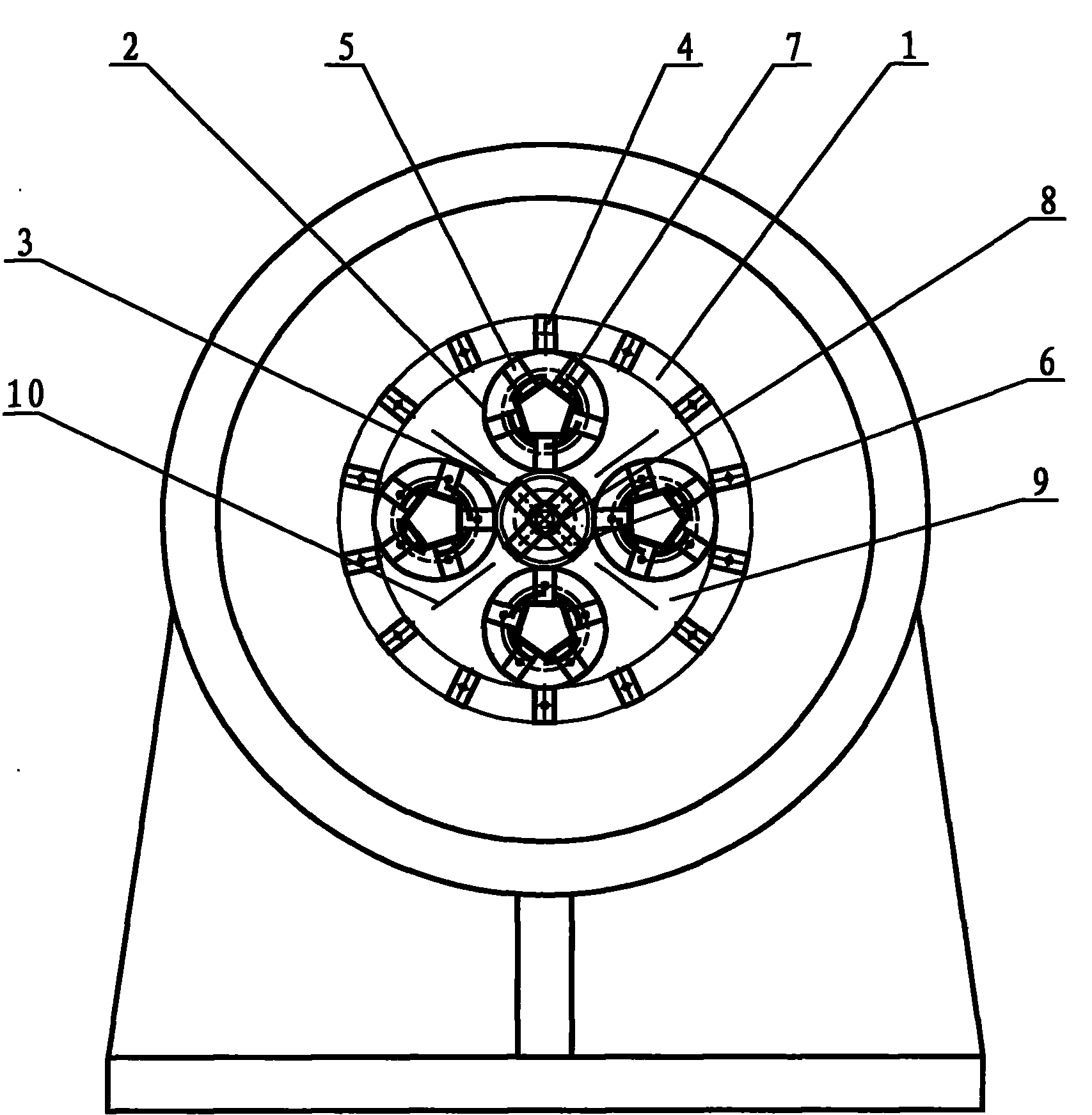Magnetic suspension planetary gear variable-speed motor