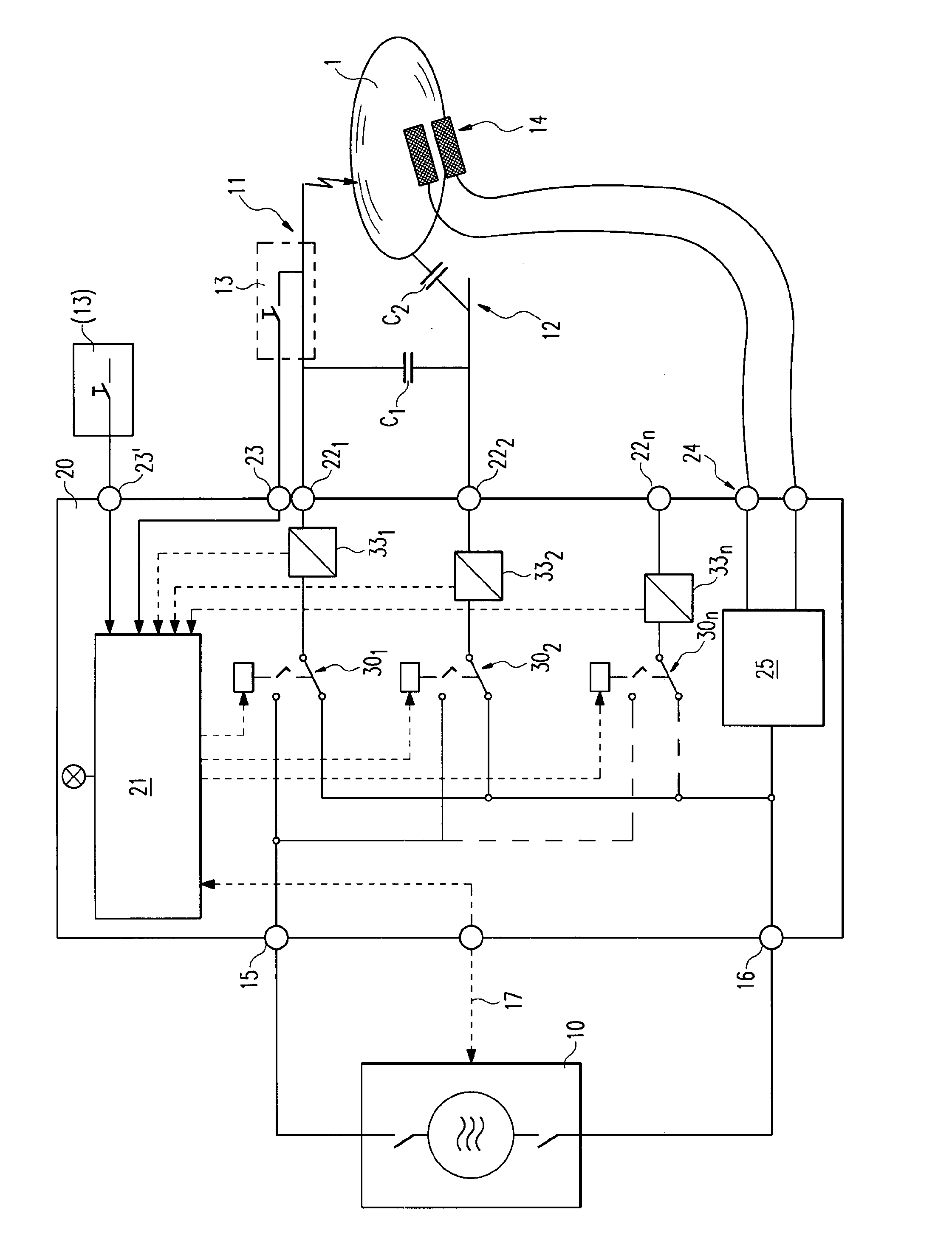 Safety Device For a Hf-Surgery Appliance