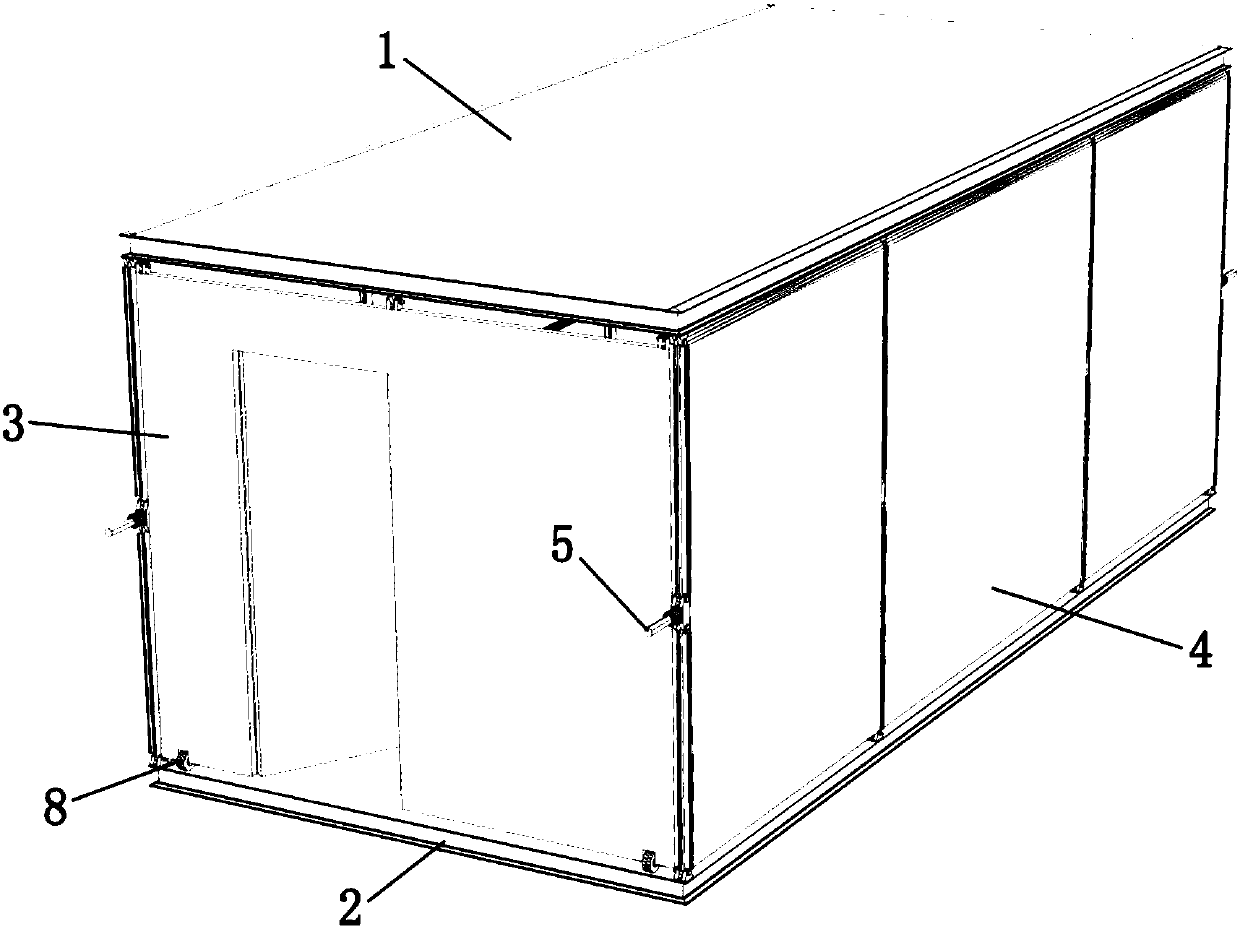 Folding mobile box house