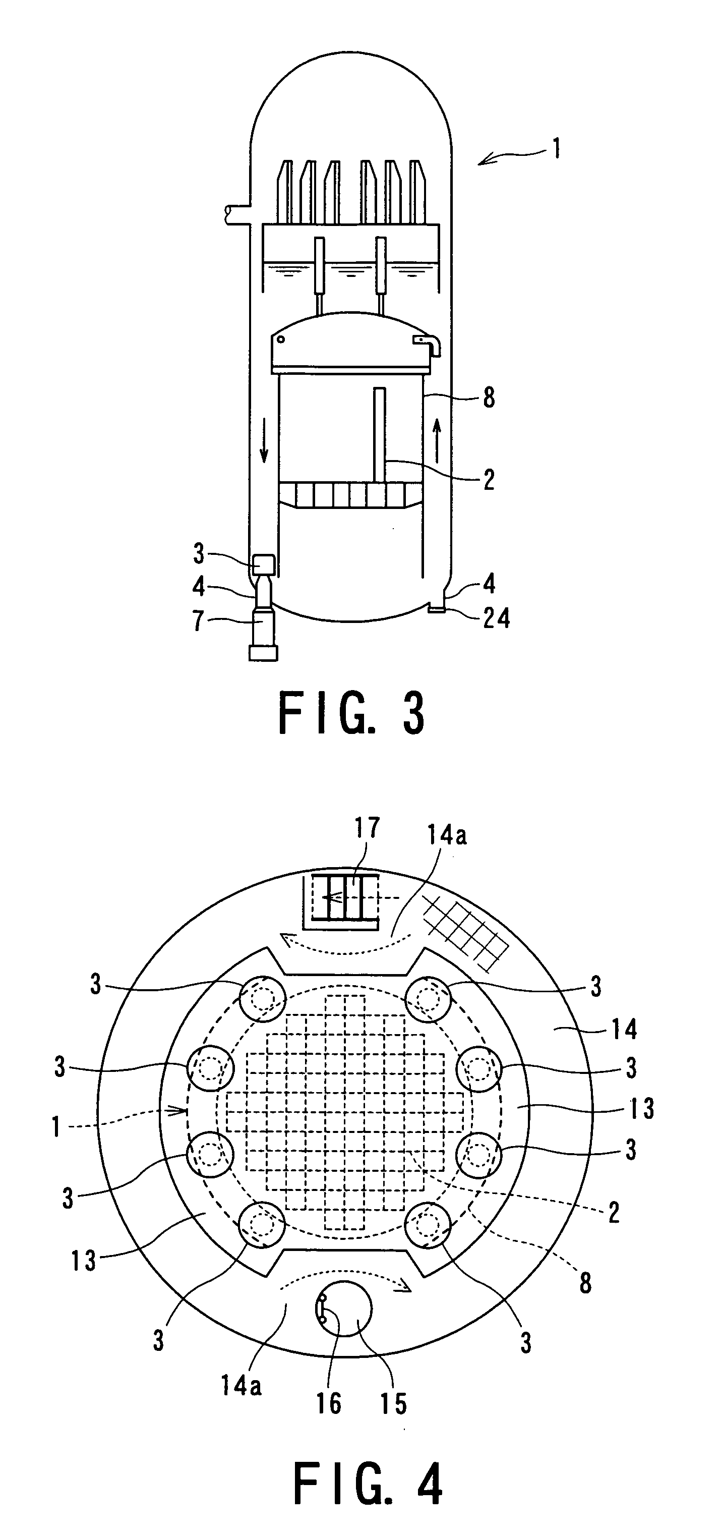Coolant recirculation equipment for nuclear reactor