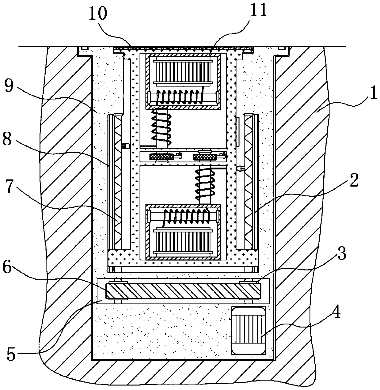 Multifunctional charging device based on parking space installation