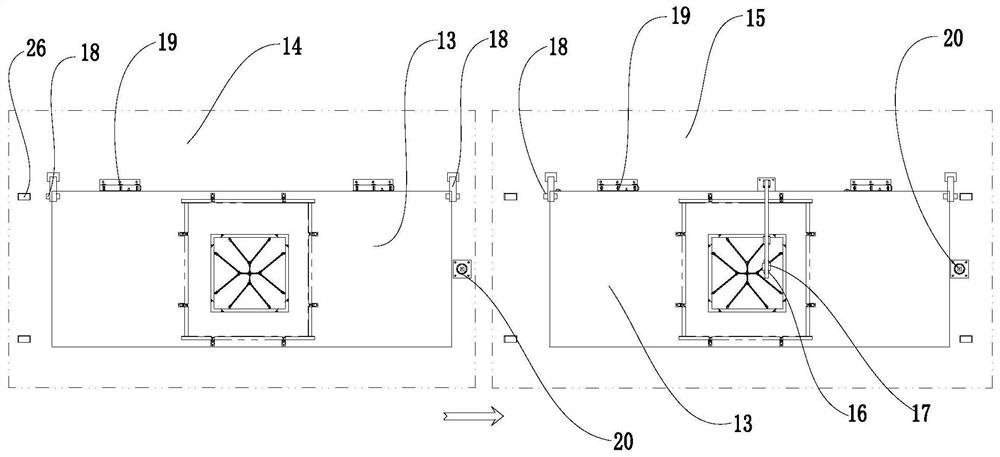 Mold table positioning method on prefabricated parts production line