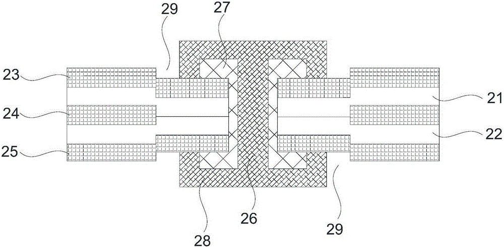 Manufacture method for plugging resin into soft and hard combined circuit board