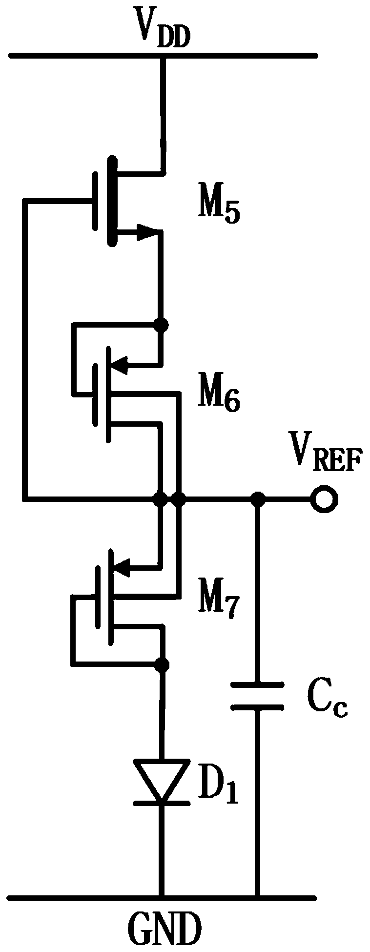 Sub-threshold band-gap reference voltage source based on substrate bias regulation and control