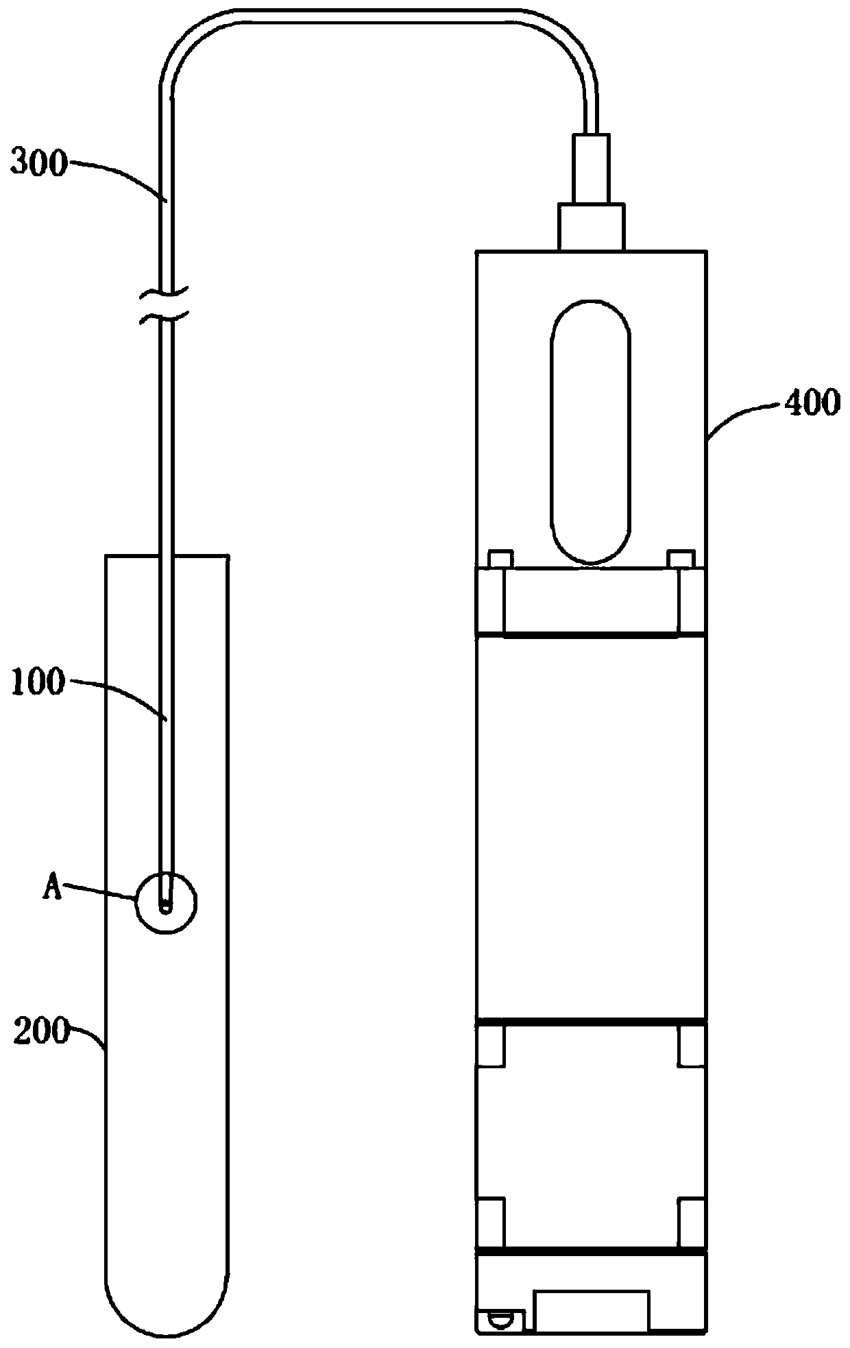 Sample tube cleaning device and solid-phase extraction equipment