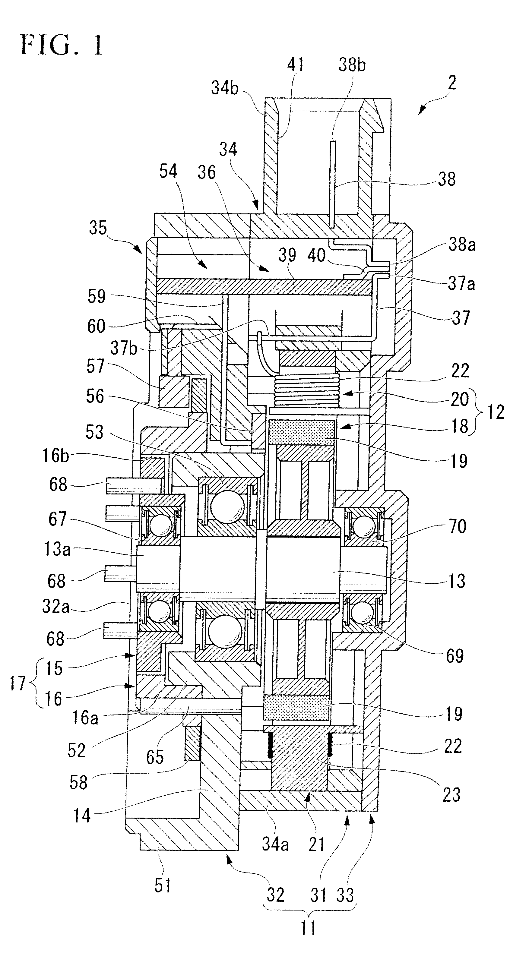 Electric motor, rotary actuator and rotary apparatus