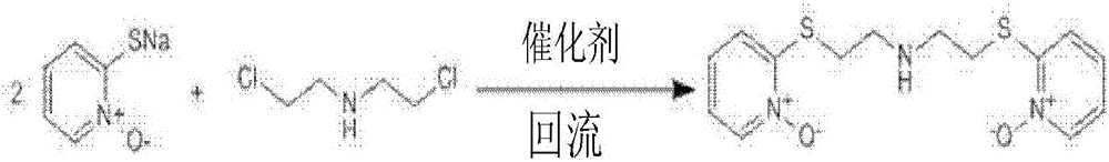 Preparation method of bis[2-N-oxide-pyridyl-2-sulfenyl]ethyl]amino