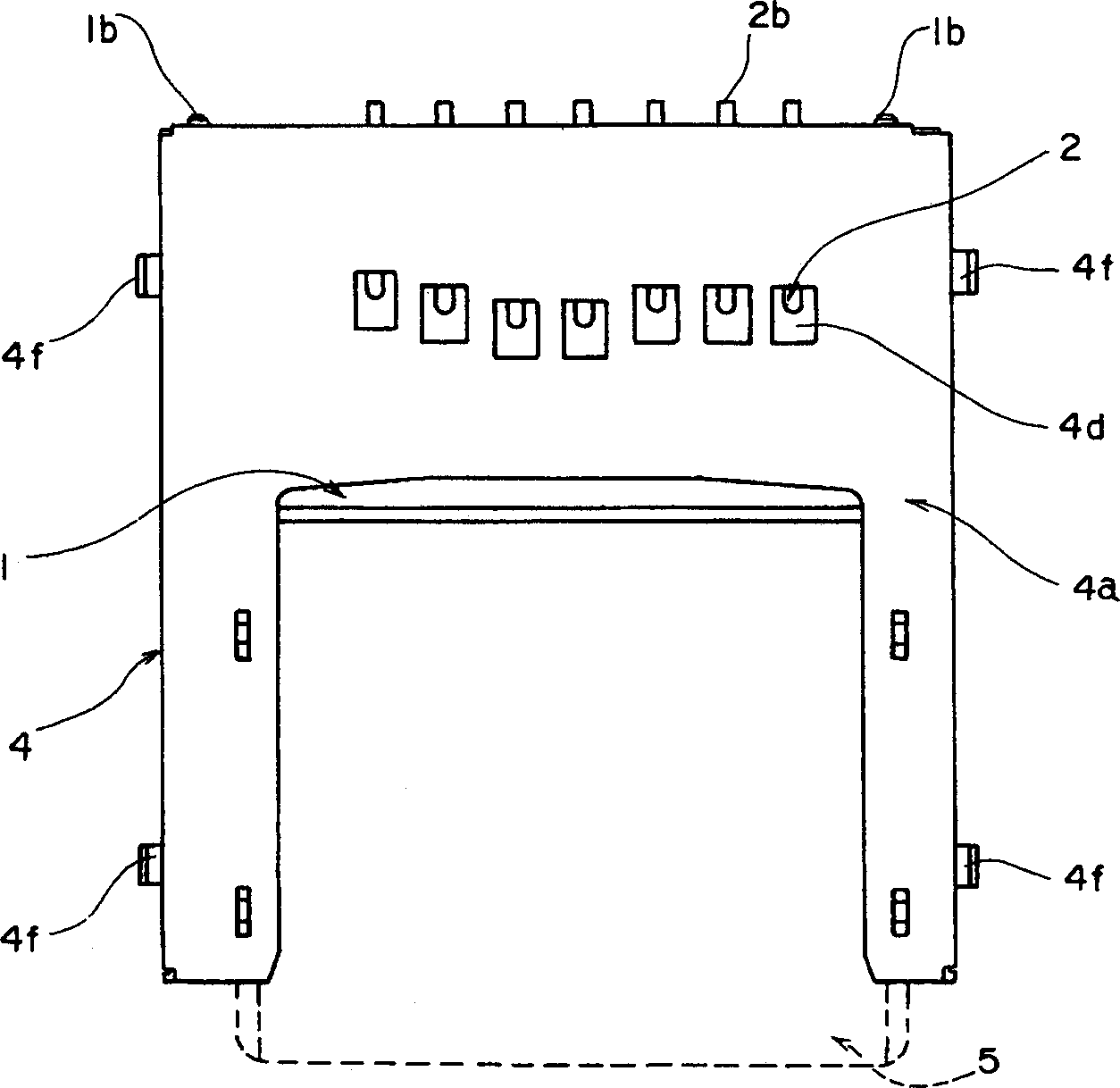 Connector for card