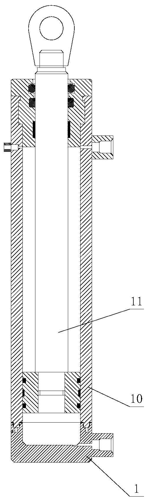 Cylinder cover and hydraulic cylinder provided with same