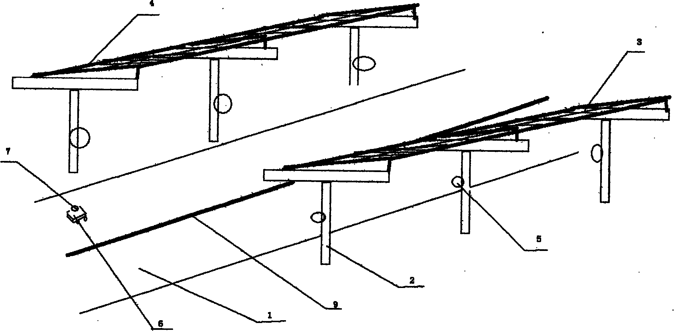 Highway-based solar photovoltaic wireless power supply system