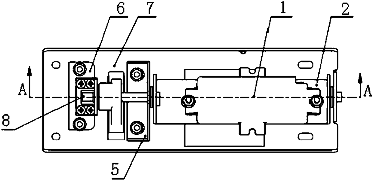 The adjustment mechanism and its installation structure applied to the camera shooting angle of the self-service terminal