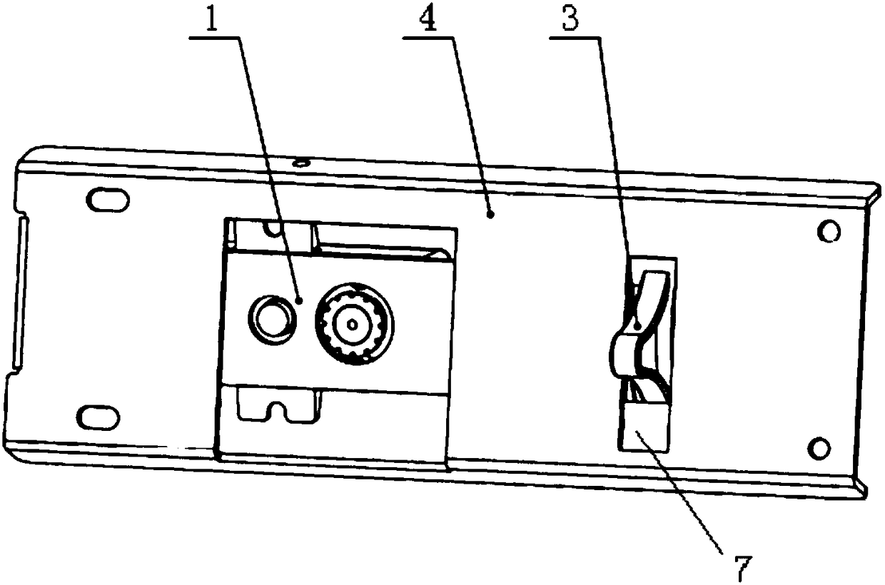 The adjustment mechanism and its installation structure applied to the camera shooting angle of the self-service terminal