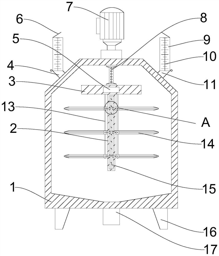 Electric stirrer for metal smelting