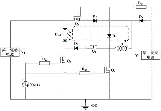A resonant drive extraction circuit for led visible light communication