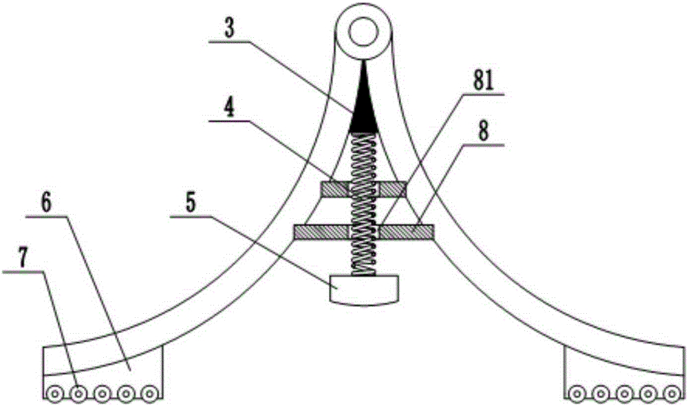 Spring-back arm strength bodybuilding device