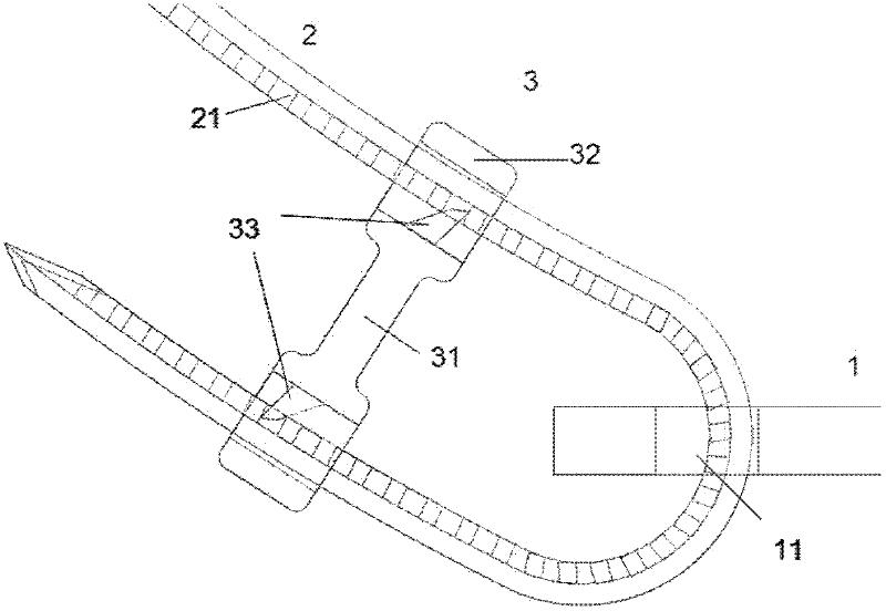 Tracheal cannula fixing device for tracheotomy child patient