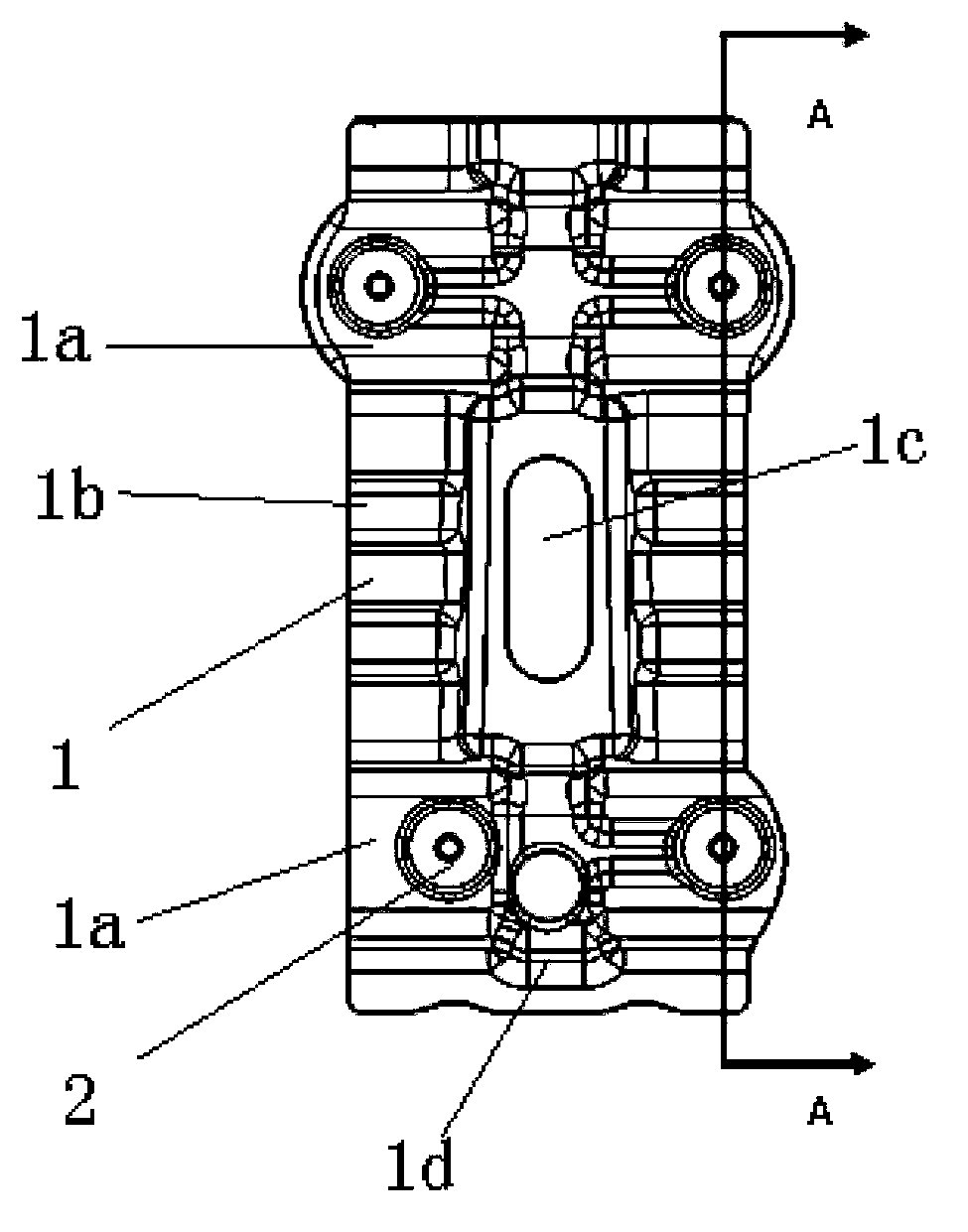 Gearshift mounting plate and gearshift mounting structure